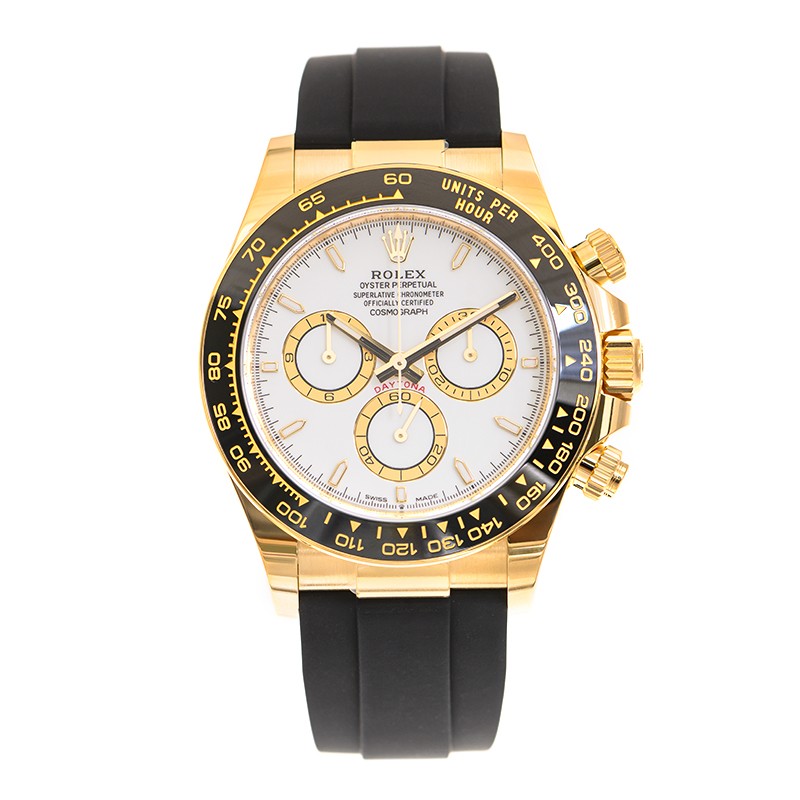 ROLEX 勞力士 迪通拿 DAYTONA 126518LN-0002 白色 膠帶
