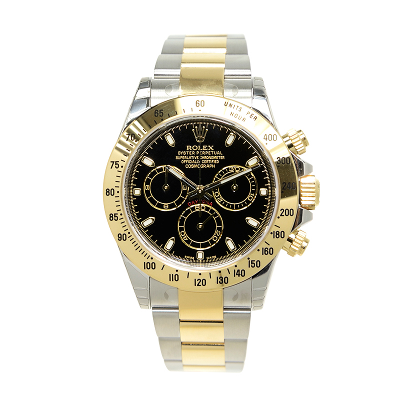 ROLEX 勞力士 迪通拿 DAYTONA 116523 間金黑盤