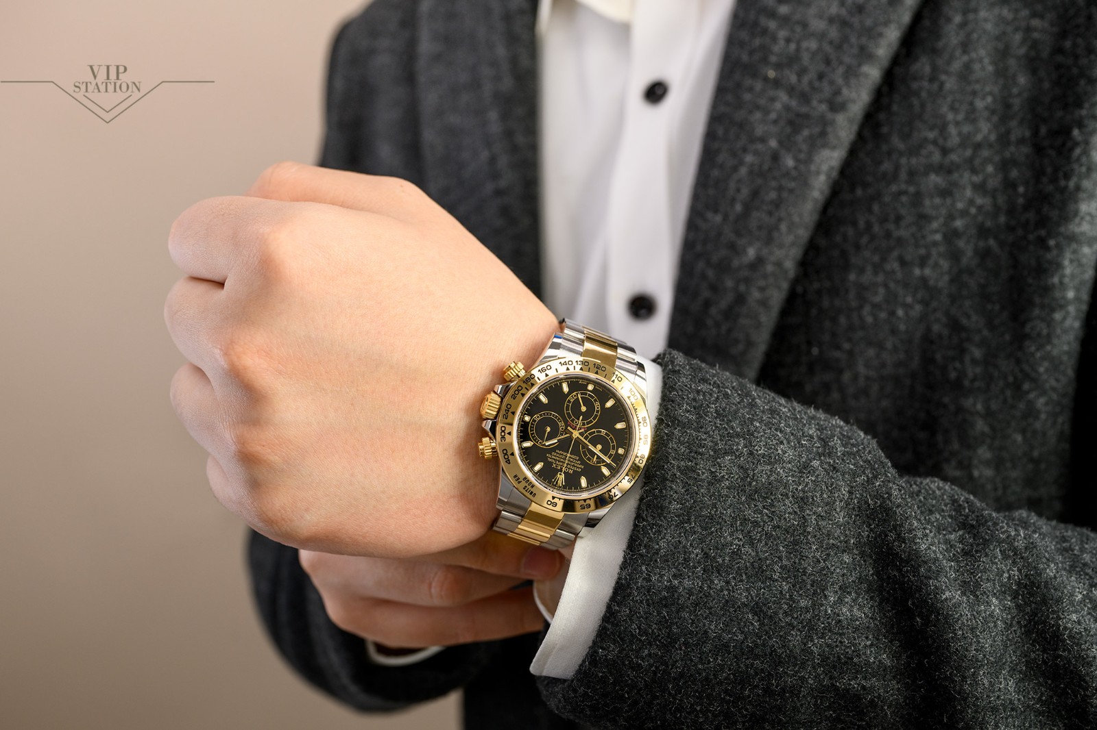 ROLEX 勞力士 迪通拿 DAYTONA 116523 間金黑盤-6