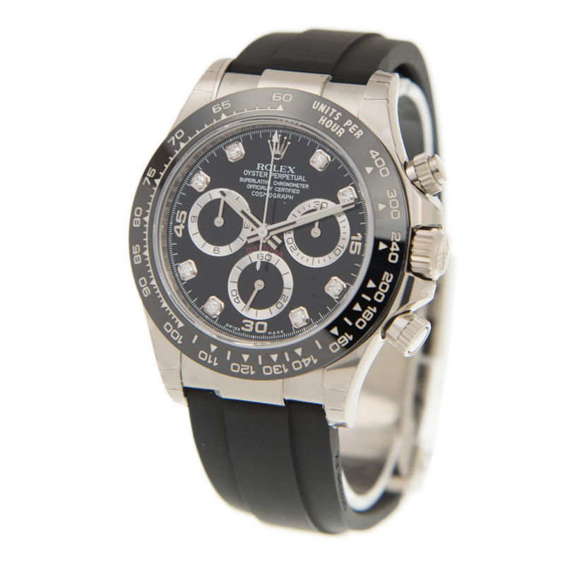 ROLEX 勞力士 迪通拿 DAYTONA 116519G 黑面 鑽字-3