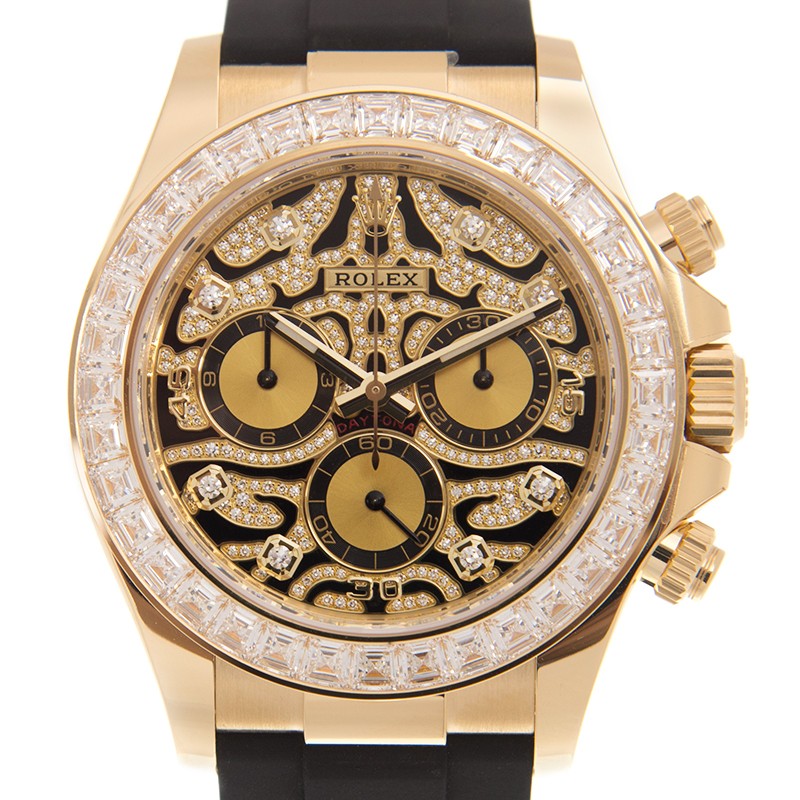 ROLEX 勞力士 迪通拿 DAYTONA 116588TBR-0006/07 老虎面 黃金膠帶