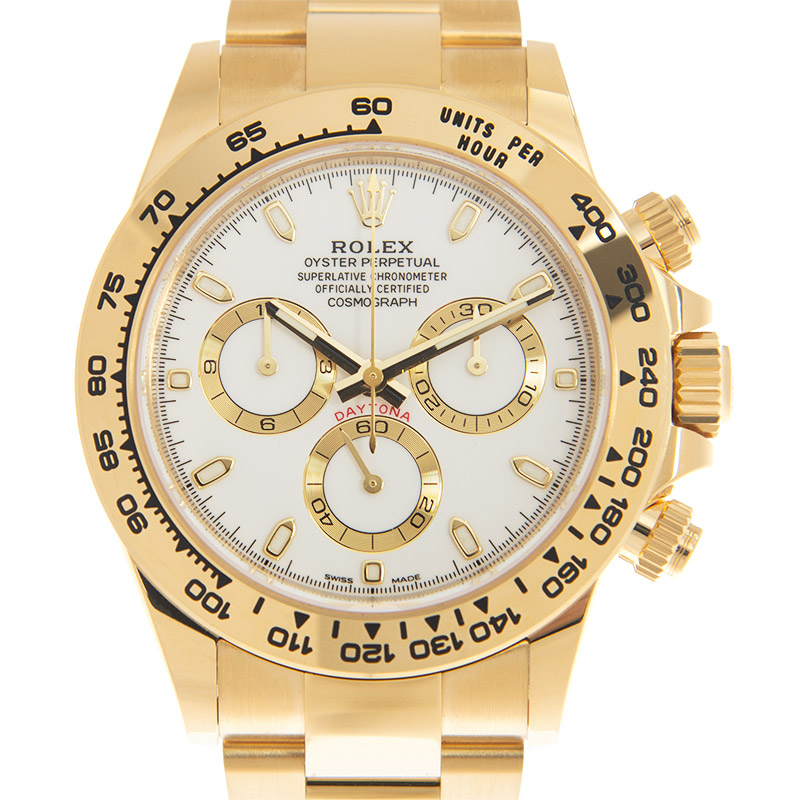ROLEX 勞力士 迪通拿 DAYTONA 116508-0001 金勞 白面鋼帶-2