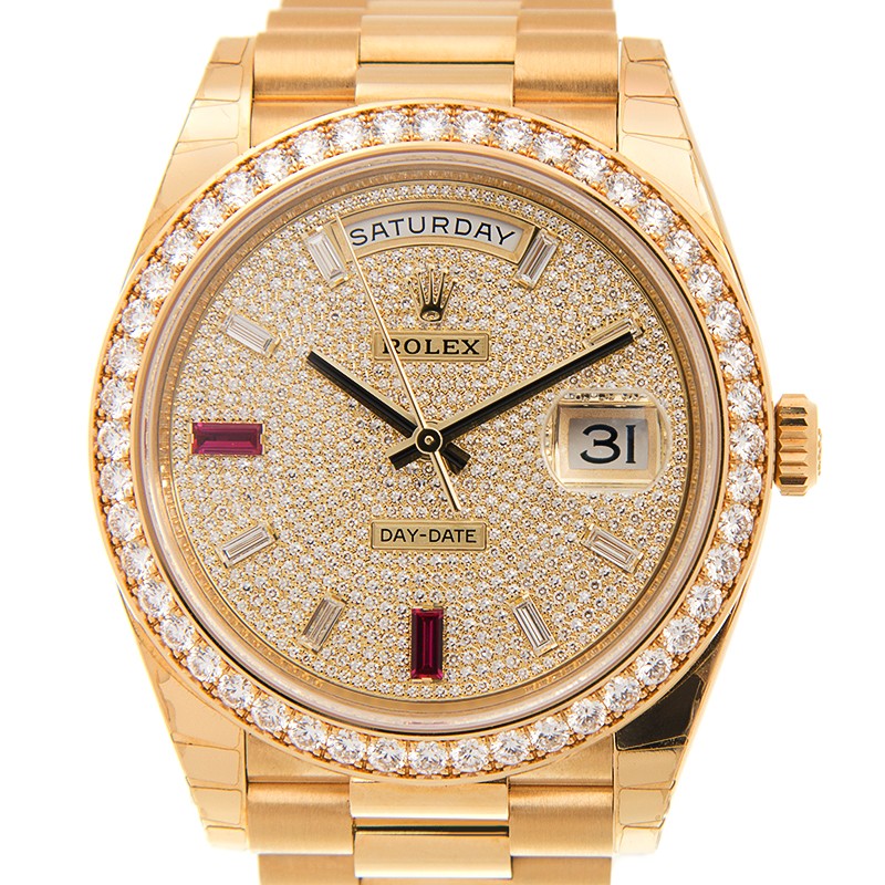 ROLEX 勞力士 星期日曆型 DAY-DATE 228348RBR