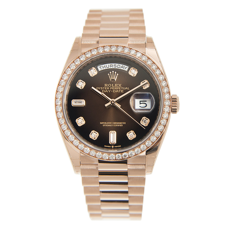 ROLEX 勞力士 星期日曆型 DAY-DATE 128345RBR-0040