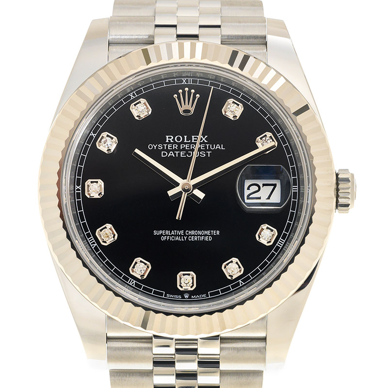 ROLEX 勞力士 恒動日誌型 DATEJUST 126334-0012 鑲鑽亮黑色 G BLACK