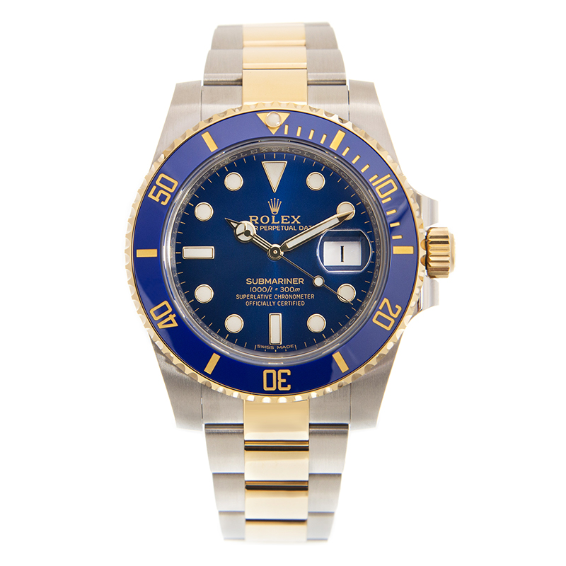 ROLEX 勞力士 潛航者型 SUBMARINER 126613LB-0002 間金藍水鬼 新版 金鋼藍水鬼 間金