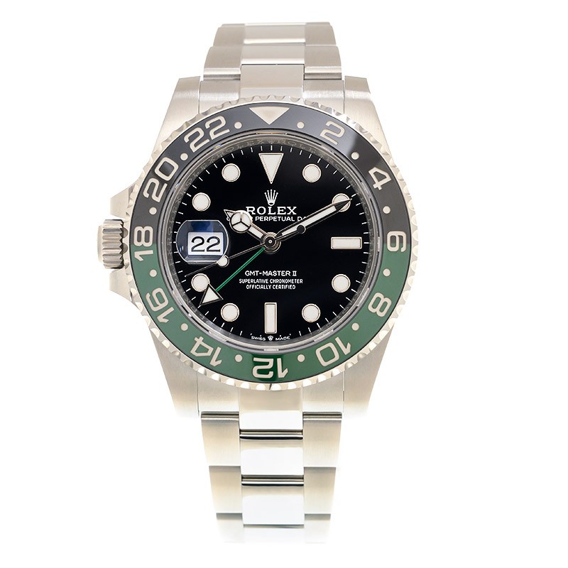 ROLEX 勞力士 格林尼治型 II GMT-MASTER II 126720VTNR-0001 左的 蠔式錶帶 左的 左撇子 綠黑圈 雪碧圈 雪碧  SPRITE-5