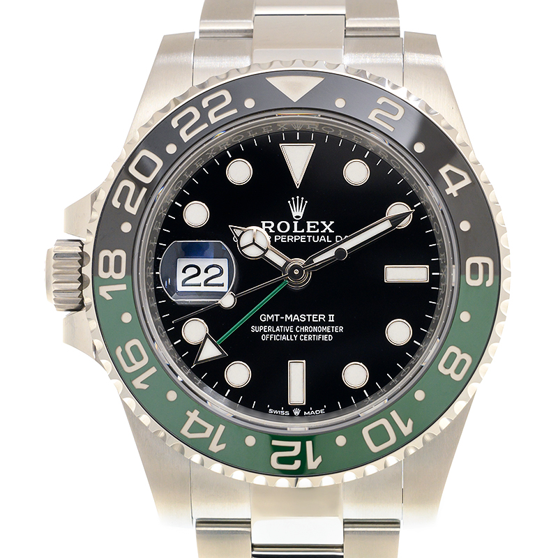 ROLEX 勞力士 格林尼治型 II GMT-MASTER II 126720VTNR-0001 左的 蠔式錶帶 左的 左撇子 綠黑圈 雪碧圈 雪碧  SPRITE-6
