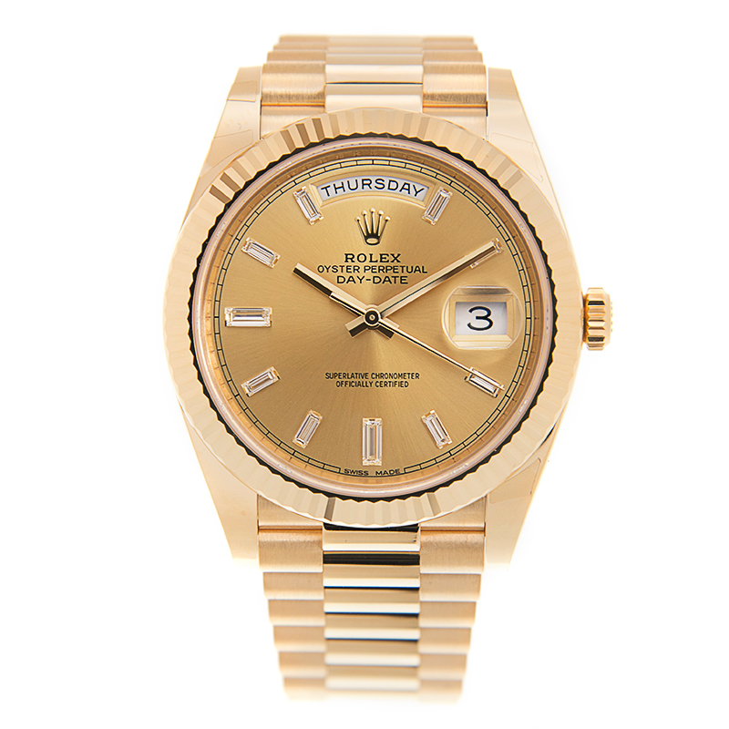 ROLEX 勞力士 星期日曆型 DAY-DATE 228238-0005 黃冰糖