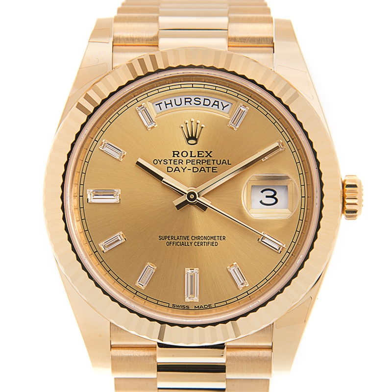 ROLEX 勞力士 星期日曆型 DAY-DATE 228238-0005 黃冰糖-2