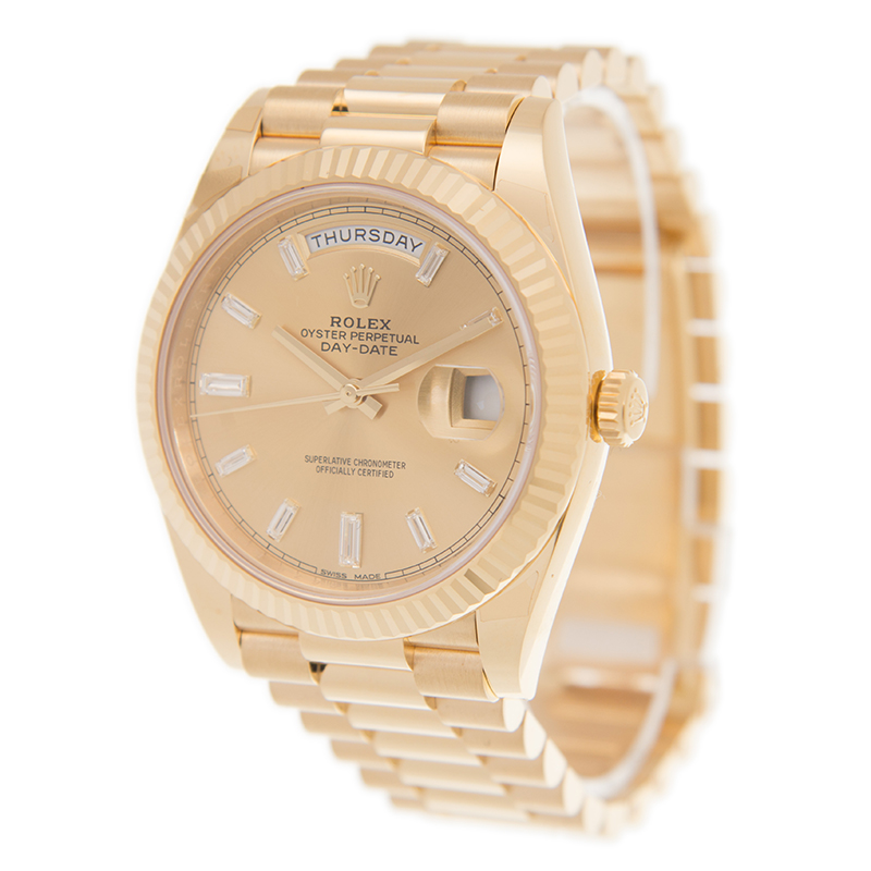 ROLEX 勞力士 星期日曆型 DAY-DATE 228238-0005 黃冰糖-3
