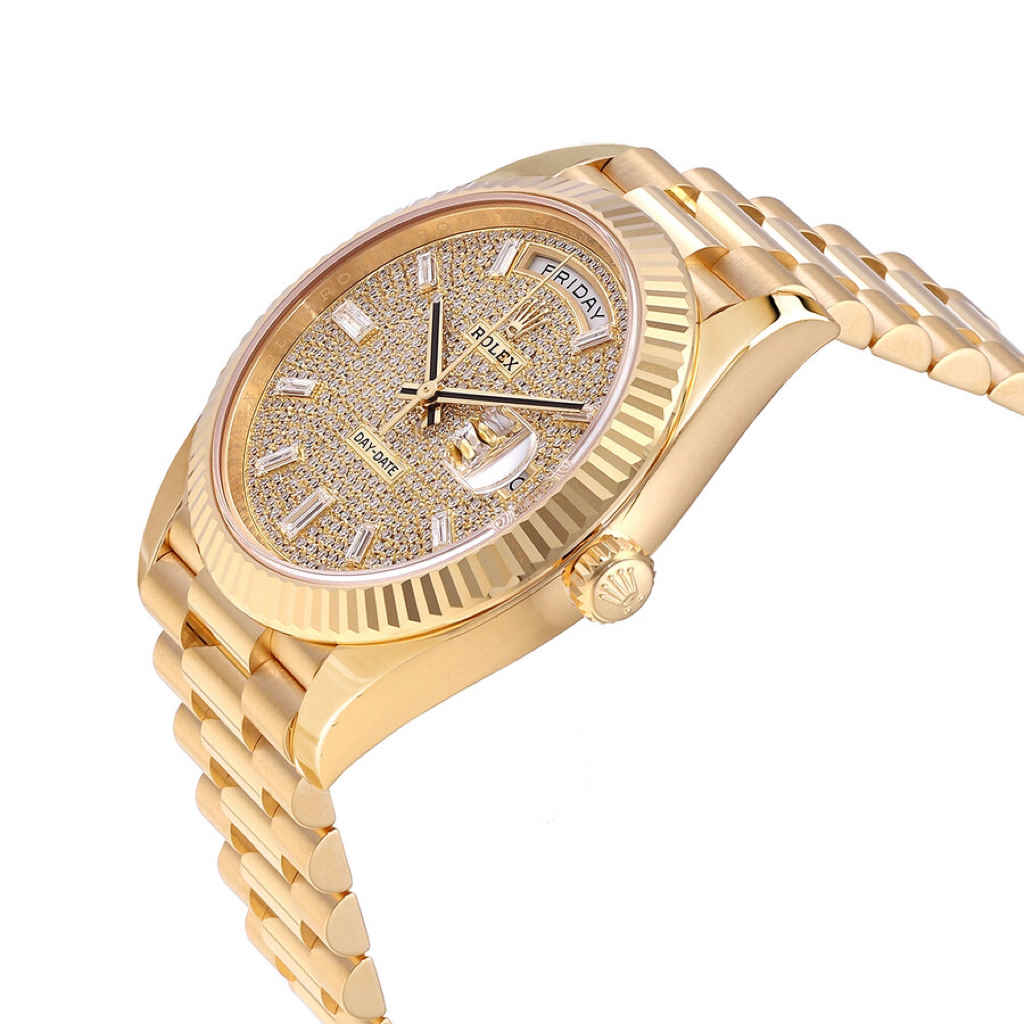 全新 ROLEX 勞力士 星期日曆型 DAY-DATE 228238-0054 滿鑽 黃金 鑽石-4