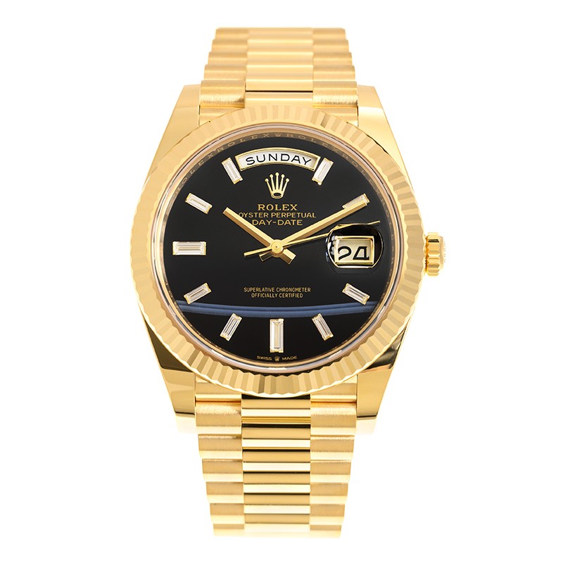 ROLEX 勞力士 星期日曆型 DAY-DATE 228238-0059 縞瑪瑙