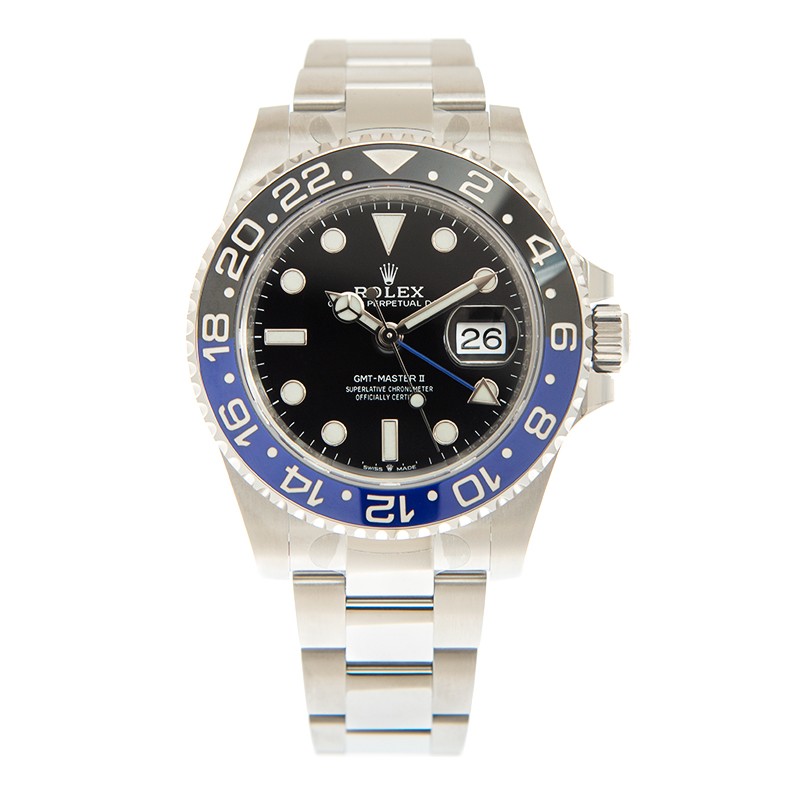 ROLEX 勞力士 格林尼治型 II GMT-MASTER II 126710BLNR-0003 國米圈 蠔式錶帶 藍黑圈 藍針 BATMAN